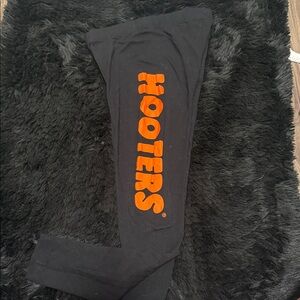 Hooters Leggings in Black with Orange Logo